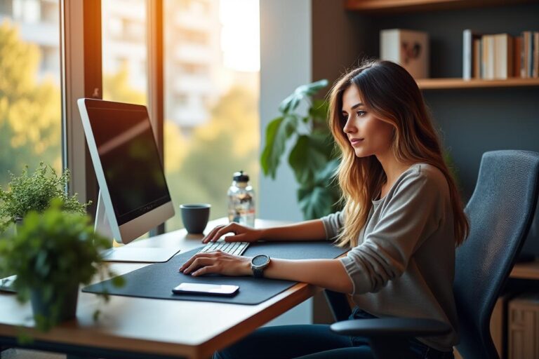 Bureau assis debout : la routine simple pour rester concentré et réduire la fatigue en télétravail